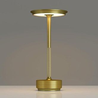 OEM L&aacute;mpara Inal&aacute;mbrica Recargable (1 Unidad), L&aacute;mpara Port&aacute;til Bater&iacute;a 3000 Mah, L&aacute;mpara Led Atenuaci&oacute;n Continua 3 Colores Funci&oacute;n Memoria, Dorado