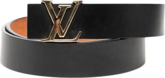 Louis Vuitton Pre-owned Leren Riem - Dames - Vintage Accessoires - Zwart - ONE Size - Leer - Vintage