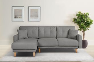 HOME AFFAIRE Ecksofa »TRIPLO optionale Schlafsofa mit Bettkasten, Masse B/T/H: 234/164/89 cm« L-Form wahlweise mit Bettfunktion - Liegefläche 132x210 cm