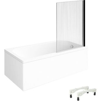 Villeroy & Boch Ba&ntilde;era Recta Villeroy & Boch Architectura Con Patas Acr&iacute;lica 140 X 70 Cm + Mampara De Ba&ntilde;era Derecha Aurys Raywall Cromada