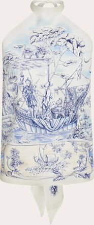 Ferragamo Women Voyage print foulard top Blue