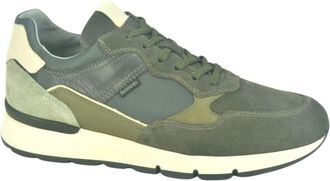 Nero Giardini Grijze Runner Sneakers - Heren - Sneakers - Veelkleurig - 44 EU - Leer - Schoenen