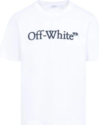 Off-white Big Bookish Regular S/S Tee - Heren - T-shirts - Wit - L - Katoen - Tops