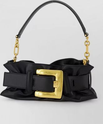 Balmain anthem mini leather clutch bag