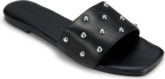 Yosi Samra Harley Studded Slide Sandal in Black at Nordstrom, Size 10