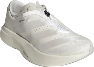 adidas Adizero Evo SL Zip Running Shoe in White/zero Met/orbit Grey at Nordstrom, Size 8.5
