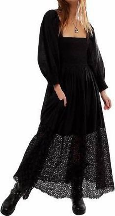 Free People Perfect Storm Midi Dress In Black
