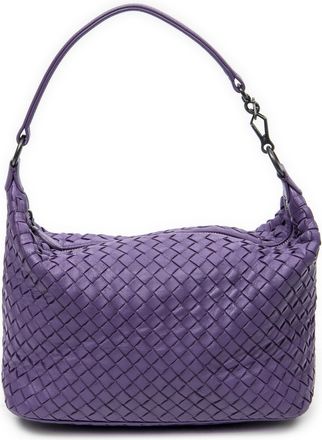 Bottega Veneta Pre-owned Womens Small Zip Hobo Shoulder Bag - Purple - One Size