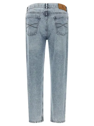 Brunello Cucinelli Five-Pocket Denim Jeans - Light Blue