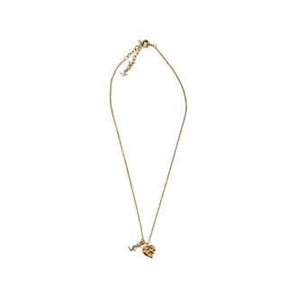 Saint Laurent Cassandre Heart necklace Woman One Size