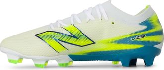 New Balance Furon Team FG V8 voetbalschoenen voor heren, voor harde ondergrond (Wit/Kalk)