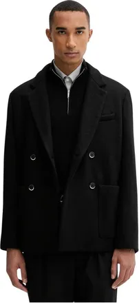 Barena Heren, Jassen, Zwart, Maat: XL Wol