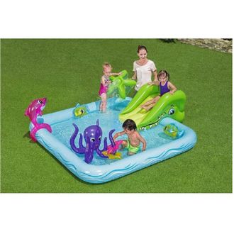 Trade Shop Trade Shop - Play Center Acquario Fantastico Con Spruzzi Piscina Gonfiabile 239x206x86cm 53052
