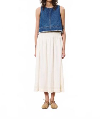 FRNCH Akane Mini Skirt In Creme