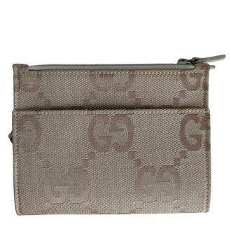 Gucci Beige Gg Canvas Coin Purse/Coin Case (Pre-Owned)
