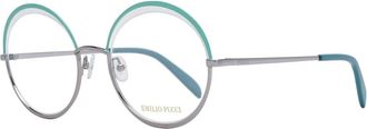 Pucci Groene Dames Optische Brillen Half-Rim Rond - Dames - Brillen - Groen - ONE Size - Accessoires