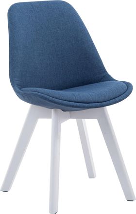 Clp Silla De Comedor Borneo V2 En Tela Azul Blanco
