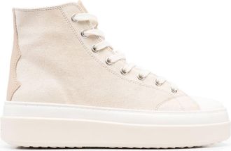 Isabel Marant Austen high-top sneakers - women - Leather - 40 - Neutrals