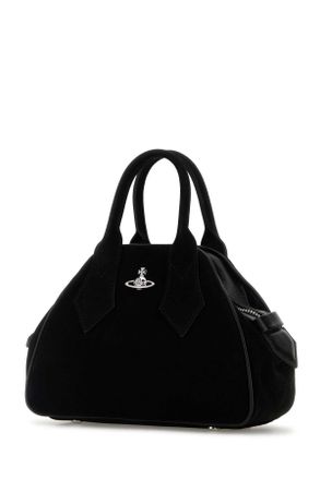 Vivienne Westwood Womens Black Suede Small Yasmine Handbag Borse A Mano Bag