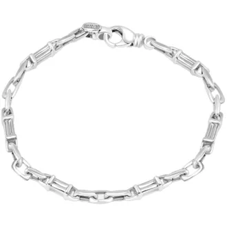 Pompeii3 Mens Designer Round Link 14k Gold (19gram) or Platinum (30gram) 5mm Bracelet 8.5