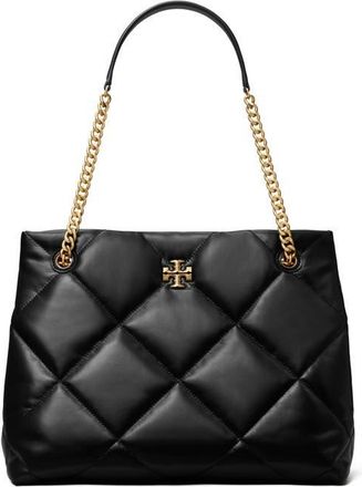 Tory Burch Kira Diamond Quilted Leather Tote in Black at Nordstrom