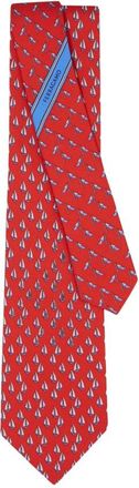 Ferragamo Red Printed Tie