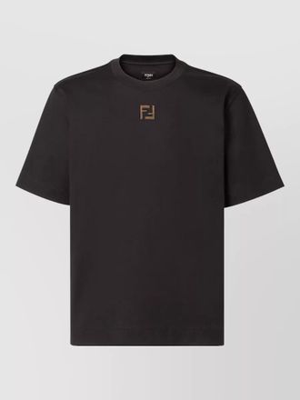 Fendi regular fit crew neck short sleeve t shirt