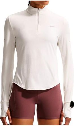Nike Swift Dri-Fit UV 1/2-Zip Running Top Laufshirt f&uuml;r Damen | wei&szlig;