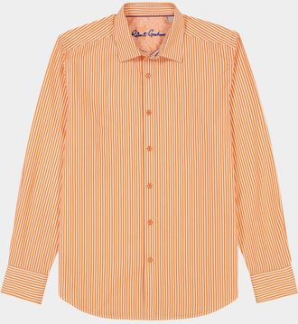 Robert Graham Mens Greenwich Stripe Sport Shirt