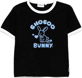 Chocoolate graphic-print T-shirt - women - Cotton - S - Black