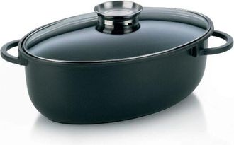 KELA Kela - Cacerola De Aluminio Fundido Negro De 45cm - 15153 Line