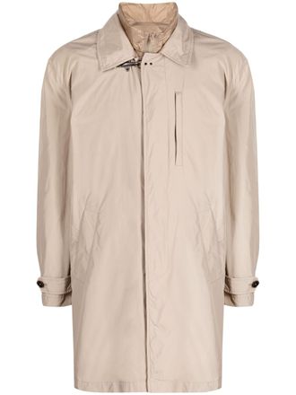 Fay layered design trenchcoat - Brown