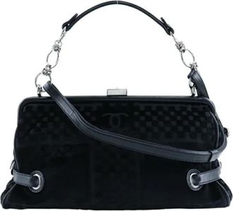 Chanel Pre-owned Leather chanel-bags - Dames - Vintage Handtas - Zwart - ONE Size - Vintage
