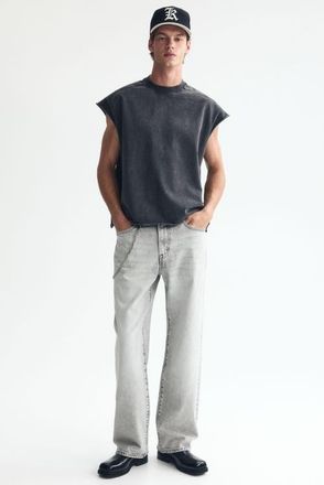 H&M Relaxed Jeans in Light Denim Gray at Nordstrom, Size 40 X 32