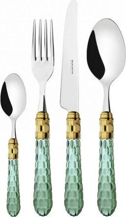 Bugatti 24 Piezas En Caja Para Caja Compacta Verde Transparente Cristallo Ghiera Dorata Bugatti