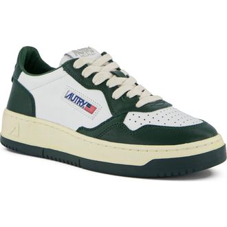 Autry Medalist Low Sneaker in Leather White/Mountain at Nordstrom Rack, Size 11Us / 41Eu