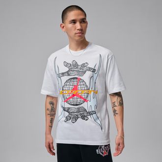 Nike Jordan Mens Jordan Graphic Shirt in White | IQ0786-100
