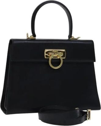 Ferragamo Pre-owned Handbags, female, Black, Size: ONE SIZE Pre-owned Hand Bag