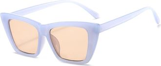 Generic Outdoor Men Vacation Sunglasses Sport Commuter Women Decorative Sun Glasses(Blue)