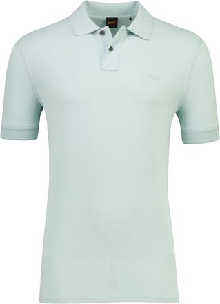 HUGO BOSS poloshirt turquoise Boss Orange Prime 2-knoops
