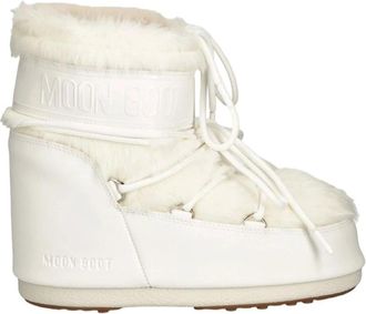 Moon Boot MB Icon Low Faux Fur - Dames - Winterlaarzen - Wit - 36 EU - Polyester - Schoenen