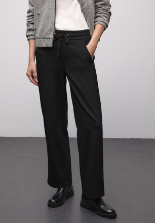 Street One Stoffhose STREET ONE, Damen, Gr. 36, L&auml;nge 30, schwarz, Web, Obermaterial: 73% Viskose, 24% Nylon, 3% Elasthan. Futter: 100% Polyester, unifarben, beq