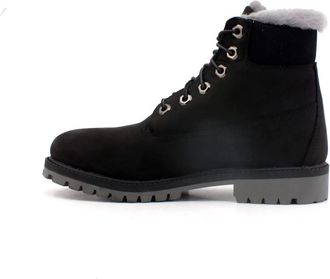 Timberland Enkellaarsjes - Dames - Winterlaarzen - Zwart - 38 EU - Leer - Schoenen