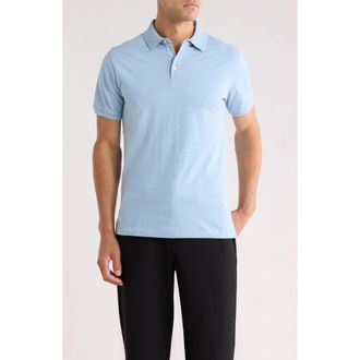 Bonobos Slim Stretch Cotton Polo in Light Blue Heather at Nordstrom Rack, Size Xx-Large