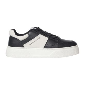 A|X Armani Exchange Lage Sneakers - Heren - Schoenen - Zwart - Maat: 46 EU Su&egrave;de