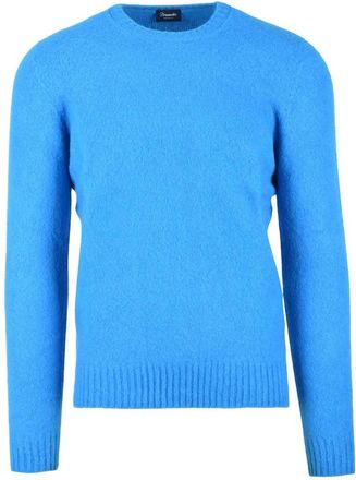 Drumohr Crew Neck Wool Sweater - Light Blue