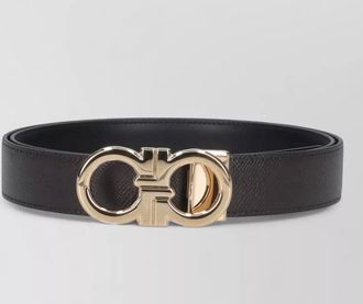 Ferragamo adjustable leather belt smooth finish design