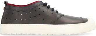 Volta Rubber cap-toe lage sneakers - Heren - Sneakers - Zwart - 42 EU - Leer - Schoenen