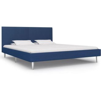 vidaXL Giroletto senza Materasso Blu 180x200 cm in Tessuto - Vidaxl