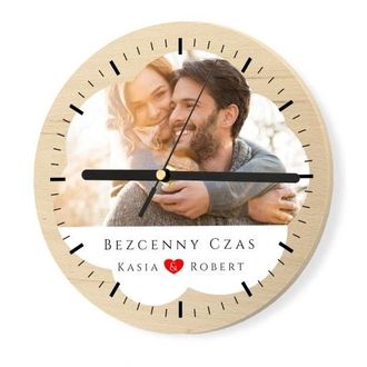 OEM Reloj De Pared De Madera Con Tu Foto, Regalo De Cumplea&ntilde;os 18-99